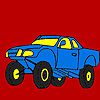 Play Colorful future jeep coloring