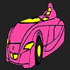 Play Fast futuristic car coloring