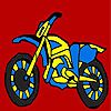 Play Fast blue bike coloring