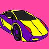 Play Purple flat car coloring