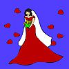 Play Red wedding dress coloring