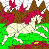 Two dove and  dream horse coloring