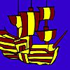 Sail in the sea coloring