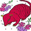 Play Red mouse in the flowers puzzle