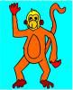 Play monkey coloring