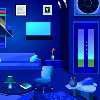 Play imaginary blue room escape