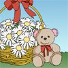 Play Valentine coloring page - teddy bear