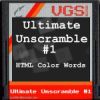 Play Ultimate Unscramble #1: HTML Color Code Words
