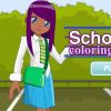 School Girl Coloring Dress Up