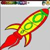 Play space craft coloring game