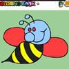 Play cute bee coloring game