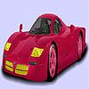Play Claret red car coloring