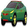 Play Oil green car coloring