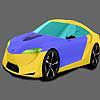 Play White super car coloring