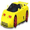 Play Fast yellow car coloring