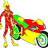Play Heatblast motorbike