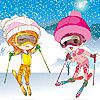 Snow ski girls