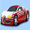 Play Gorgeous striped car coloring