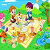 Play Three friends at the picnic design