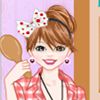 At home dress up game