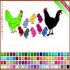 Chicken Family Coloring