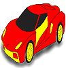 Play Red car coloring