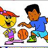 Play Basketball Coloring