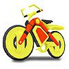 Play Yellow bicycle coloring