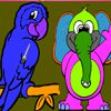 Play Parrot And Friend Coloring Game