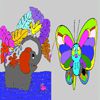 Play Butterfly - Elephant Coloring Game