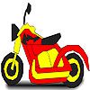 Play Superb motorbike coloring