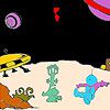 Play Darkness aliens and space coloring