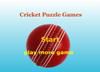 Play Cricket puzzle