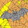 Alone bat coloring