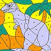 Play Alone dinosaur coloring