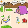 Play Cute picnic time coloring