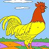 Play Yellow cock coloring