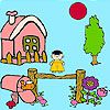 Play Peter farm house coloring