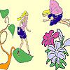 Play Garden and fairies coloring