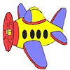 Play Little airplane coloring