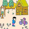 Play Apple orchard coloring