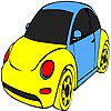 Play Little pink car coloring