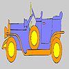 Play Gold old car coloring