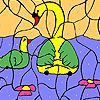 Play Water lily and ducks coloring