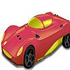 Play Red sport concept car coloring