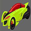 Play Fast lion car coloring