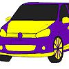Play Fast flame car coloring
