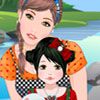 Play Mother and child make over game