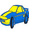 Play Blue luxury car coloring