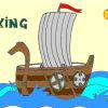 Viking ship coloring